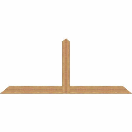 Ekena Millwork Portland Timber Gable Bracket, Western Red Cedar, 96"W x 40"H x 1 1/2"D x 5 1/2"F, 10/12 Pitch GBW096X40X0206POR00SWR